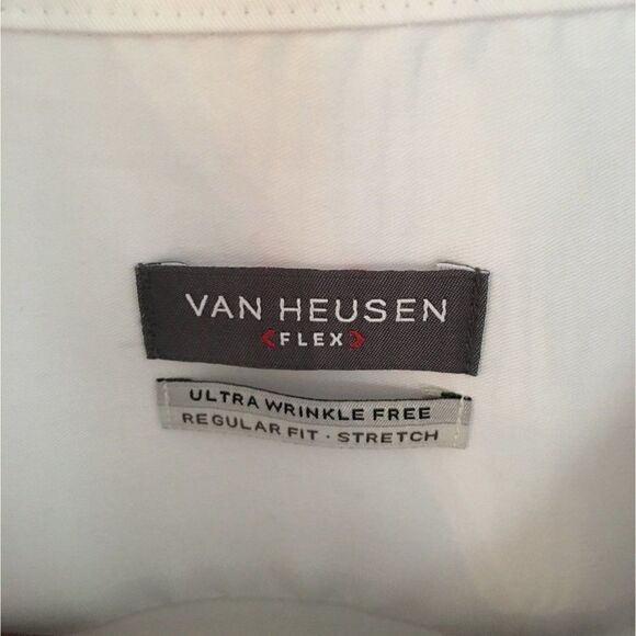 Van Heusen  Long Sleeve Men White Shirt - Picture 3 of 7